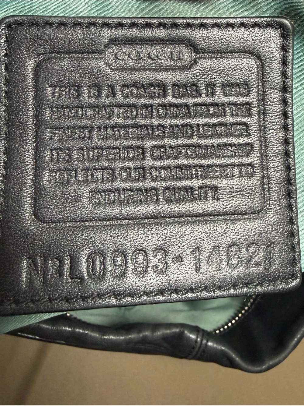 Authentic Coach Brooke Hobo Bag - Black Pebbled Leather #14821 - Picture 13 of 13
